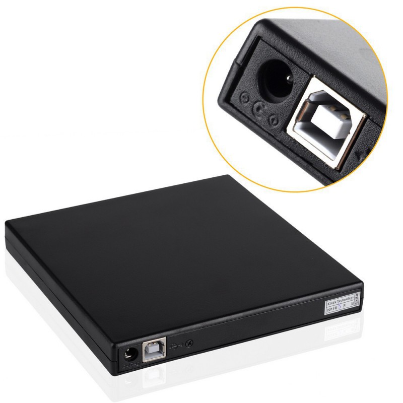 Graveur DVD externe Slim USB Noir