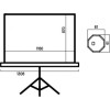 Ecran de projection Overmax 60" / 87 x 116cm