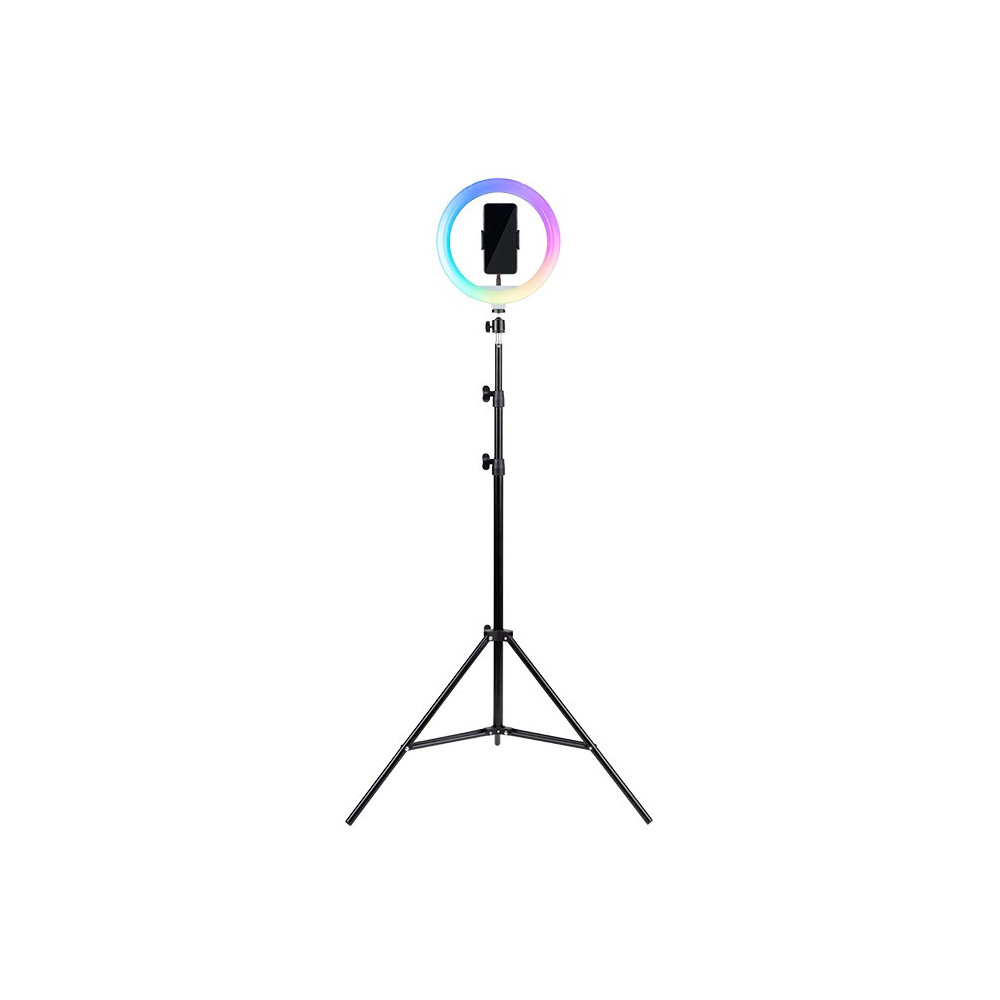 ANNEAU LUMIERE LED RGB HAVIT AVEC TREPIED POUR SMARTPHONE