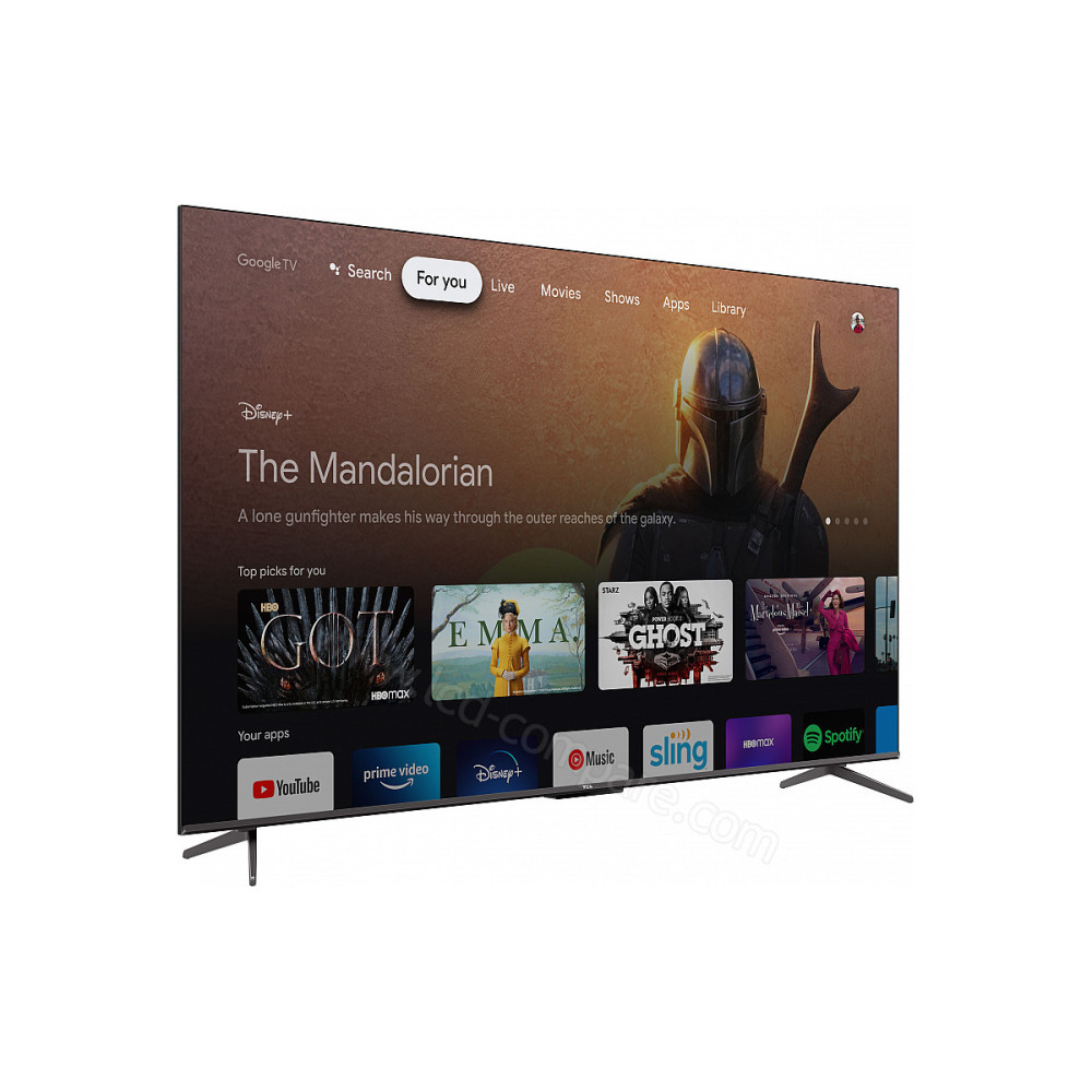 TV TCL P735 50" LED UHD 4K / Smart TV / ANDROID / Noir