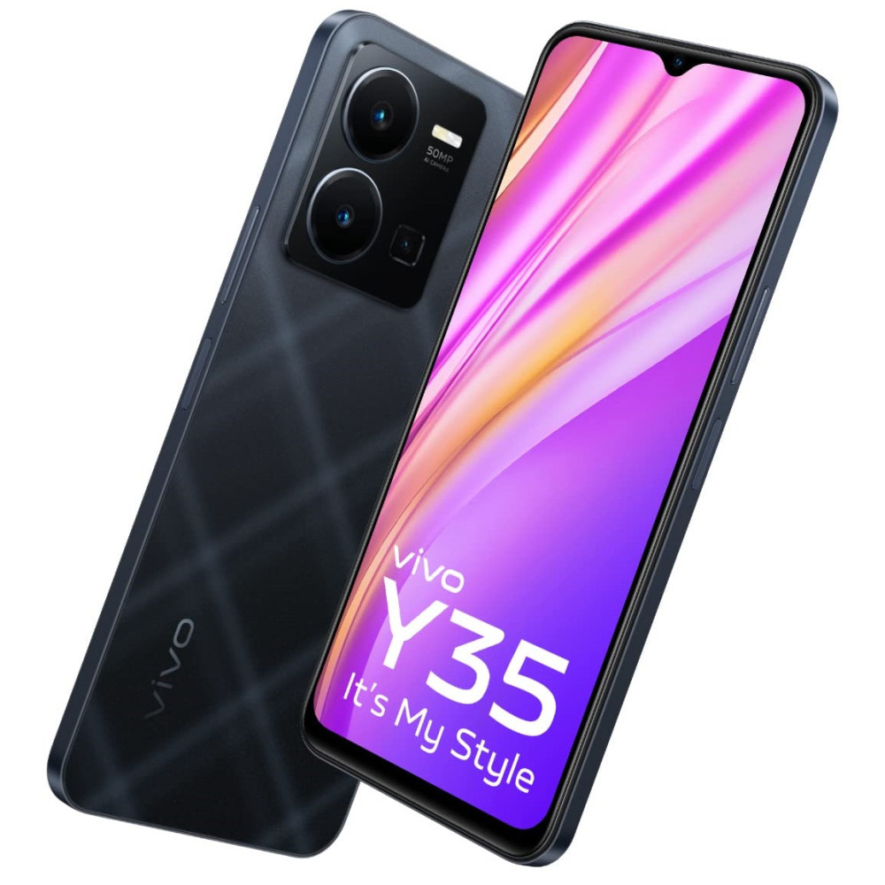 Smartphone Vivo Y35 / 8 Go / 128 Go / Noir + Bon de Réduction 40 DT Offert