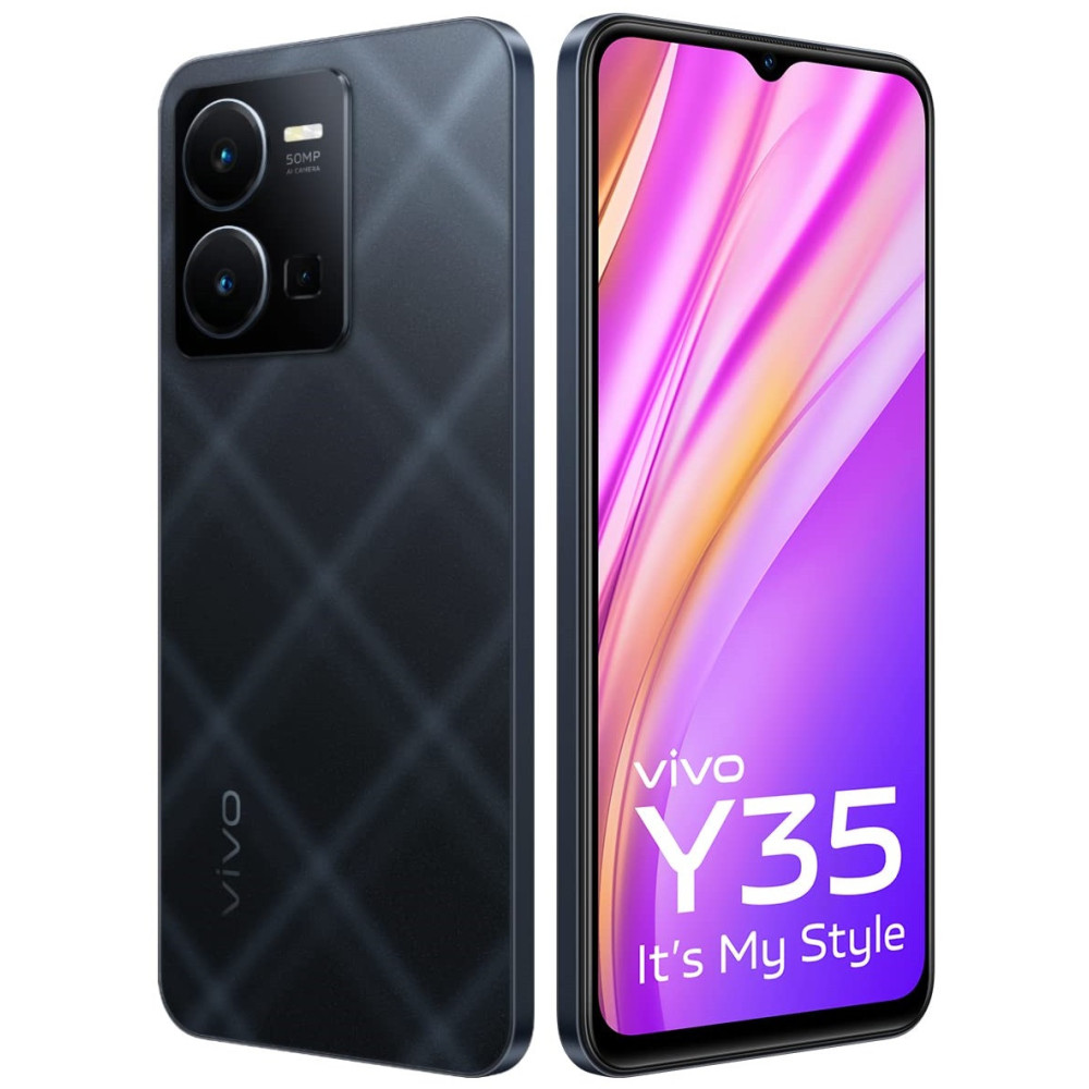Smartphone Vivo Y35 / 8 Go / 128 Go / Noir + Bon de Réduction 40 DT Offert