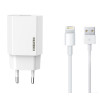 Chargeur KINGLEEN C831-IPH Lightning / Blanc