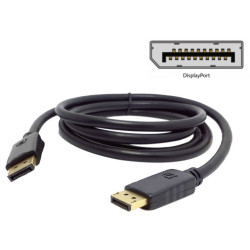 Câble DisplayPort 1.5 M / NOIR