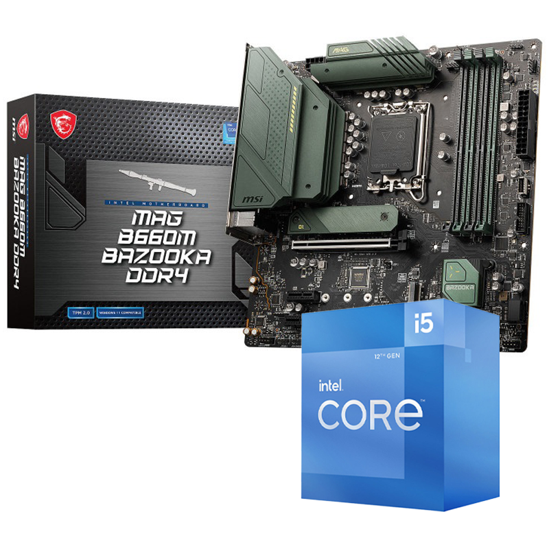 i5-12400FとB660M BAZOOKA他 i5-12400FとB660M BAZOOKA他 （Intel Core i5-12400F / MSI MAG