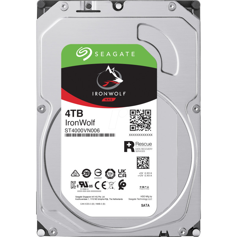 Disque Dur Interne 3.5 Seagate IronWolf / 4 To