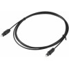Câble Fibre optique / 1,5M / Noir