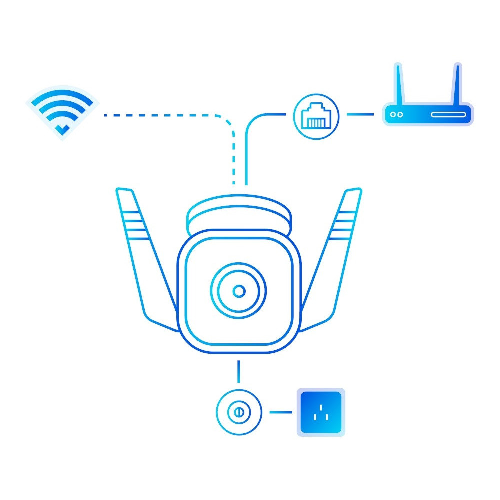 Caméra de surveillance d'extérieure