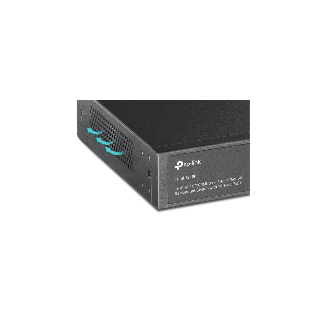 Switch TP-LINK 16 ports 10/100 Mbps + 2 ports Gigabit + 1 Ports SFP