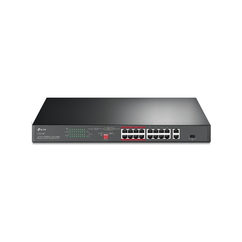 Switch TP-LINK 16 ports 10/100 Mbps + 2 ports Gigabit + 1 Ports SFP