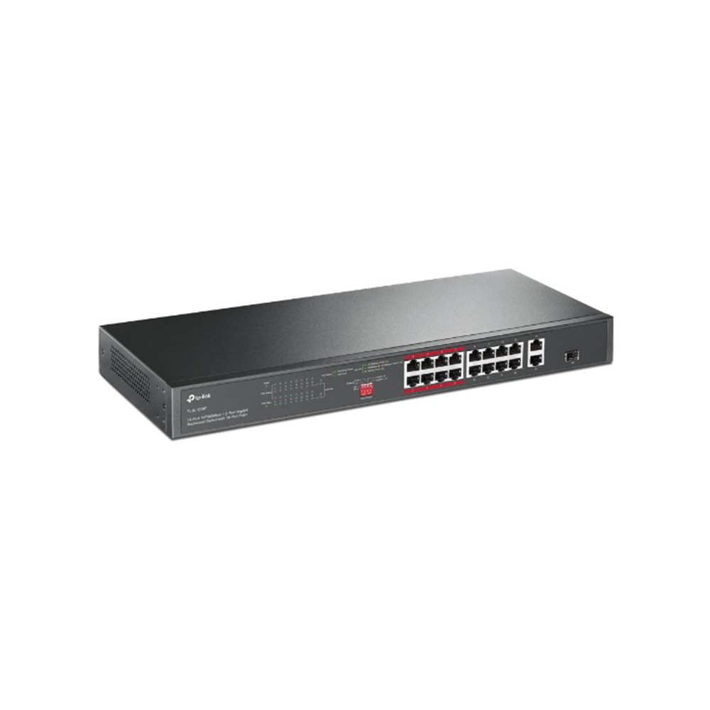 Switch TP-LINK 16 ports 10/100 Mbps + 2 ports Gigabit + 1 Ports SFP