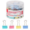 TUBE / 40 BINDER CLIP 19MM / COULEUR ASSORTIS
