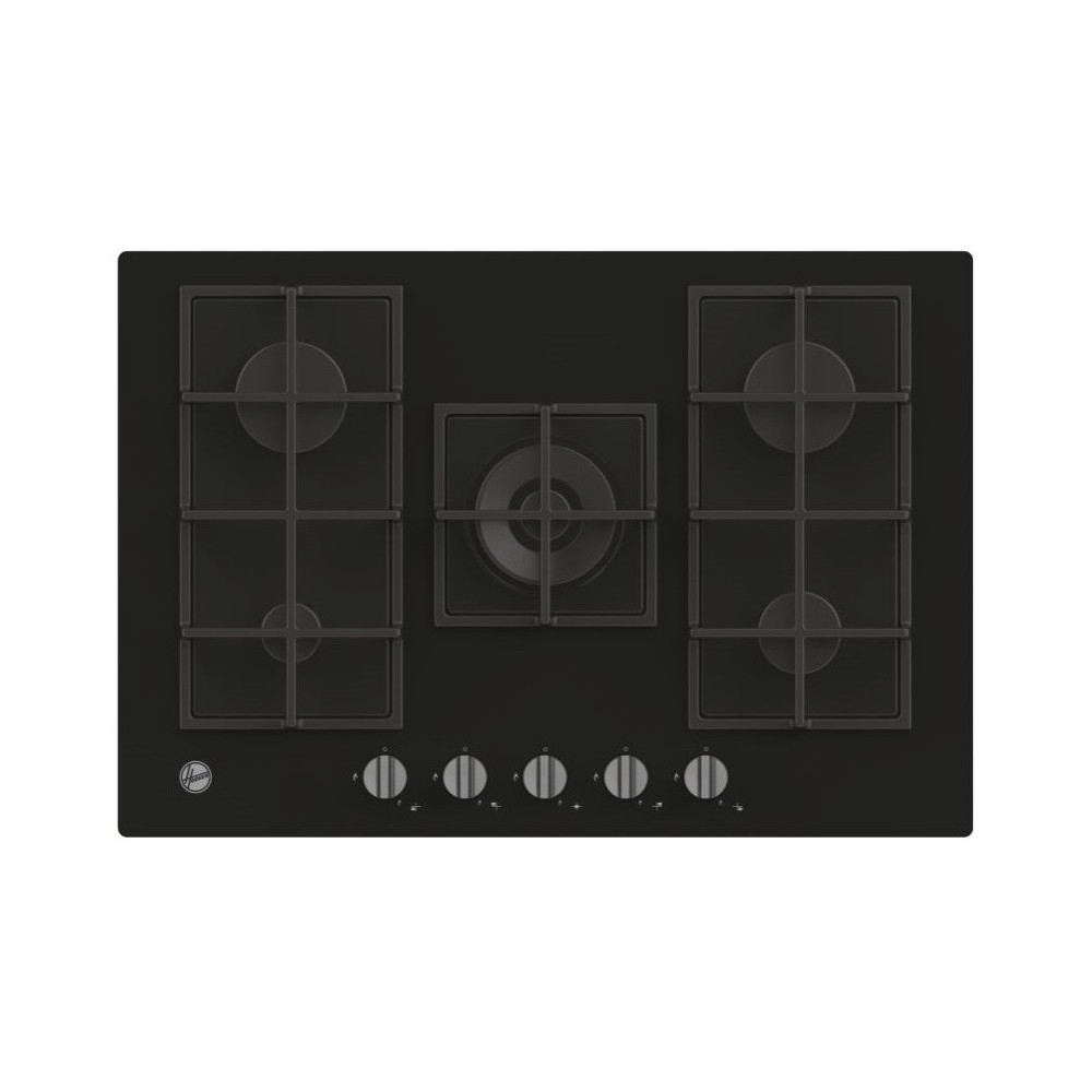 Plaque de cuisson encastrable HOOVER HVG74K3B / 5 Feux / 75 cm / Noir