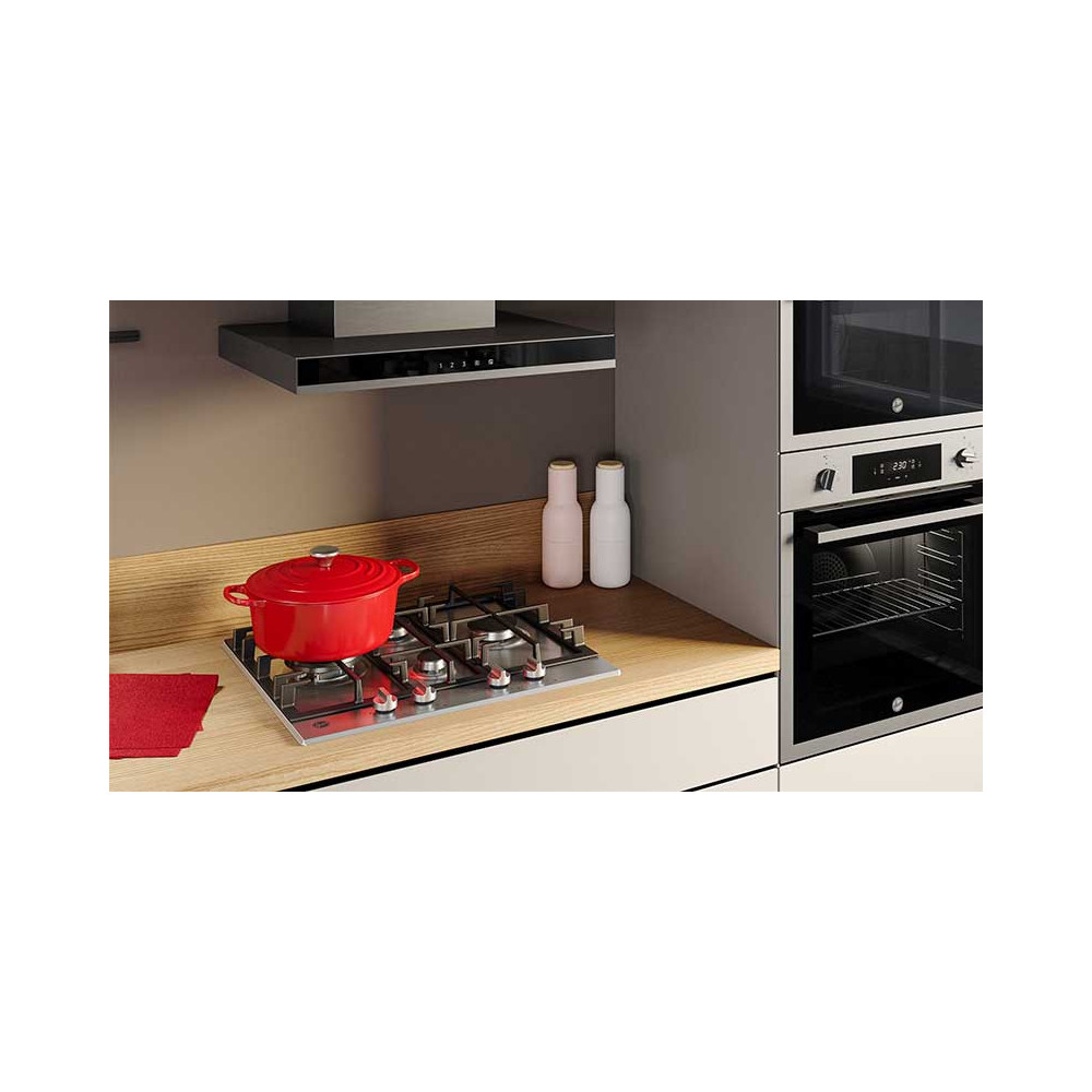 Plaque de cuisson encastrable HOOVER HVG74K3B / 5 Feux / 75 cm / Noir