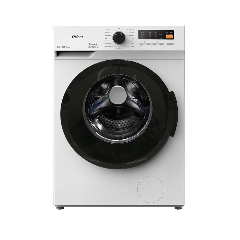 Machine à laver Automatique Frontale Orient OW-F7V03B / 7KG / Blanc / OW-F7V03B