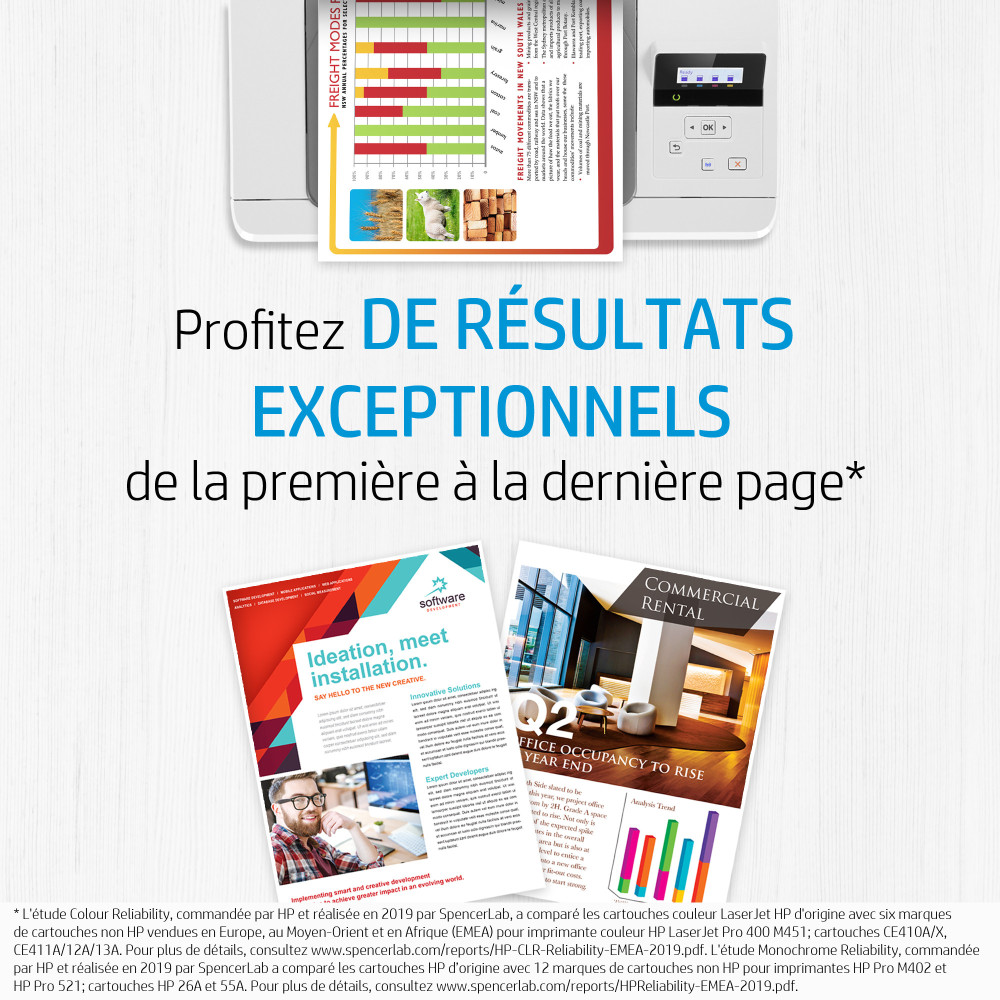 Cartouche de toner HP 415A noir LaserJet originale / 2 400 pages W2030A