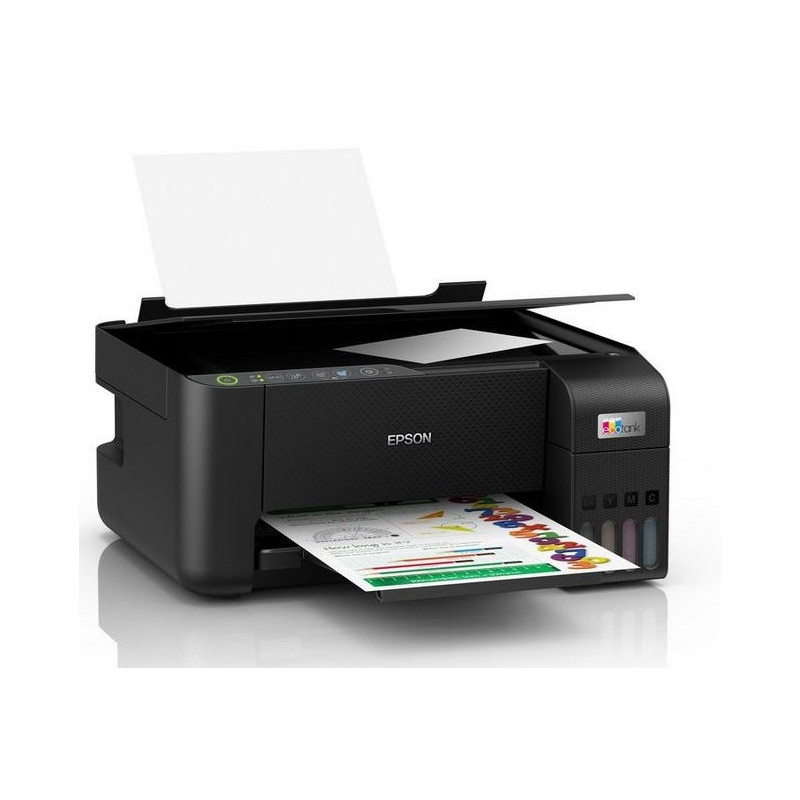 Imprimante Multifonction à réservoir intégré 3en1 couleur Epson ECOTANK L3250 / A4 /  WiFi + 5 Bouteilles d'encres Epson Incluses