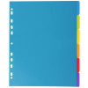 Intercalaire de séparation 6 Positions A4 Coloré Plastique
