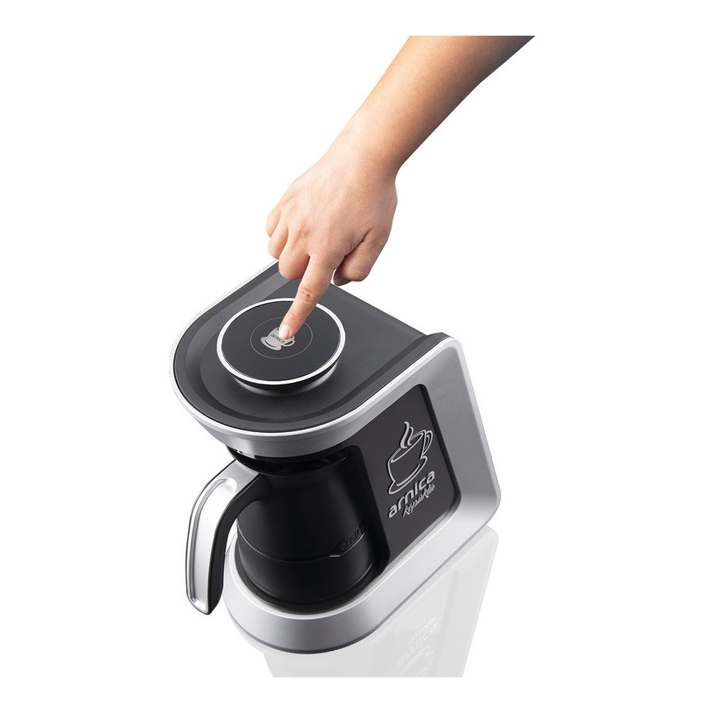 Machine à Café Arnica Köpüklü 32051 / 4 Tasses / 650W / Silver
