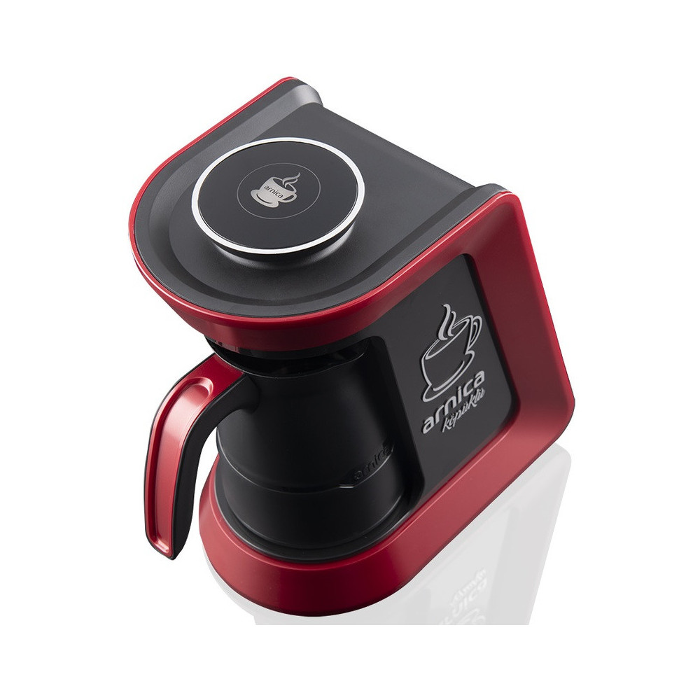 Machine à Café Arnica Köpüklü 32051 / 4 Tasses / 650W / Rouge