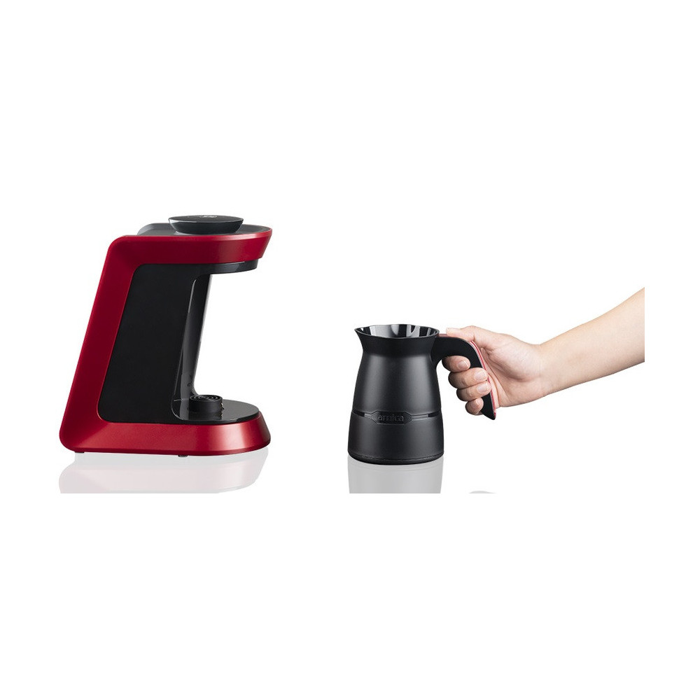 Machine à Café Arnica Köpüklü 32051 / 4 Tasses / 650W / Rouge