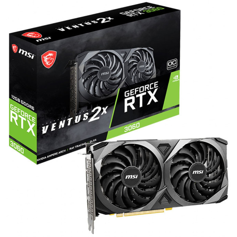 Carte graphique MSI GeForce RTX 3060 Ventus 2X OC / 12 Go GDDR6