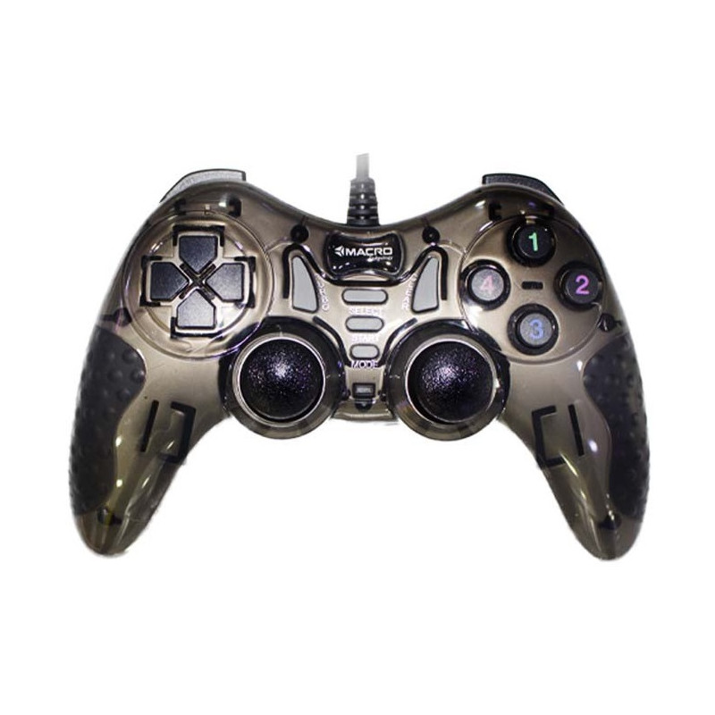 Manette de jeu avec double vibration Macro / Marron