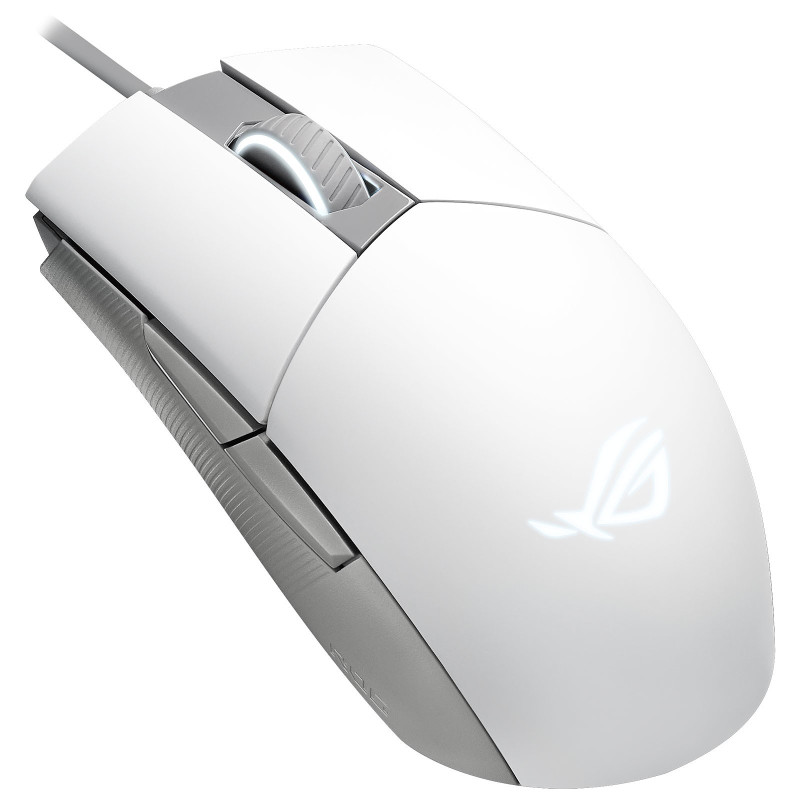 Souris USB Gaming Asus ROG Strix Impact II / RGB / Blanc