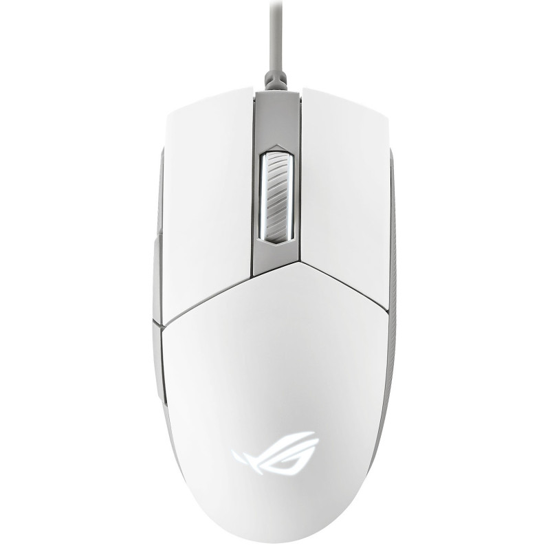 Souris USB Gaming Asus ROG Strix Impact II / RGB / Blanc