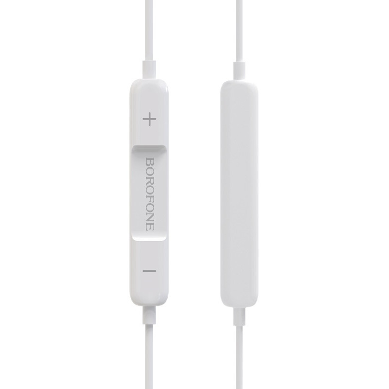 Écouteurs Borofone avec microphone BM32 / Lightning / Blanc