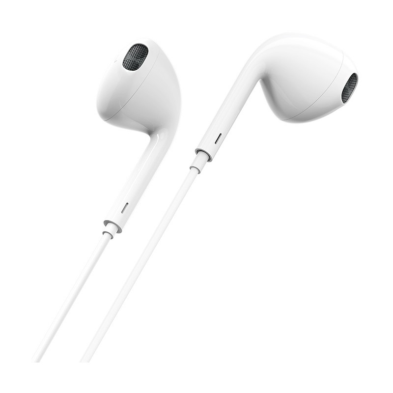 Écouteurs Borofone avec microphone BM32 / Lightning / Blanc