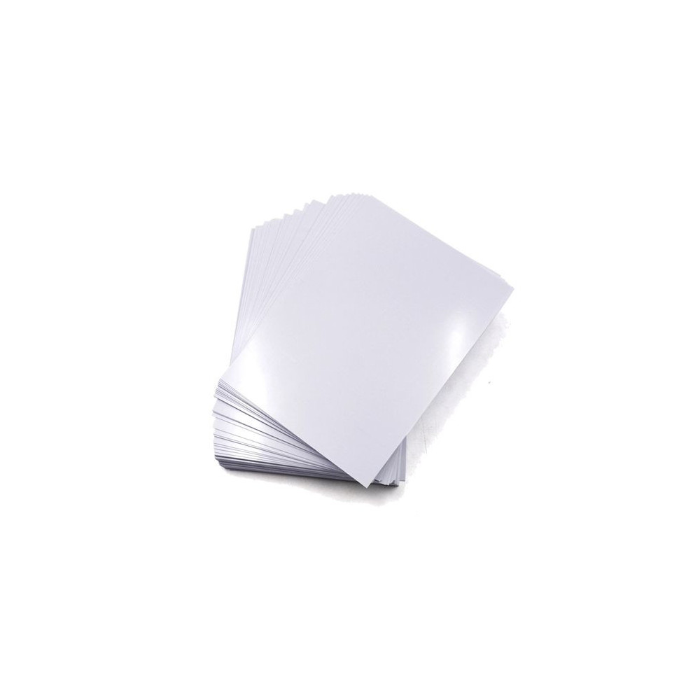Paquet de 50 feuilles de carte PVC (Badge PVC) / A4-250GR / blanc