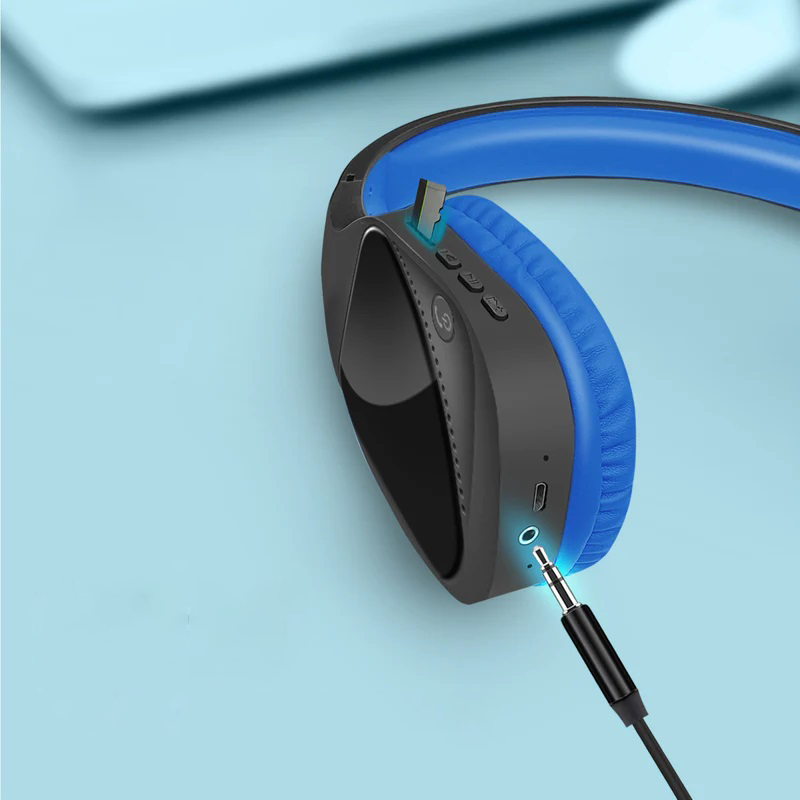 Micro Casque SANS FIL Stéréo Hi-Fi PROMATE Nova / Bluetooth / Bleu