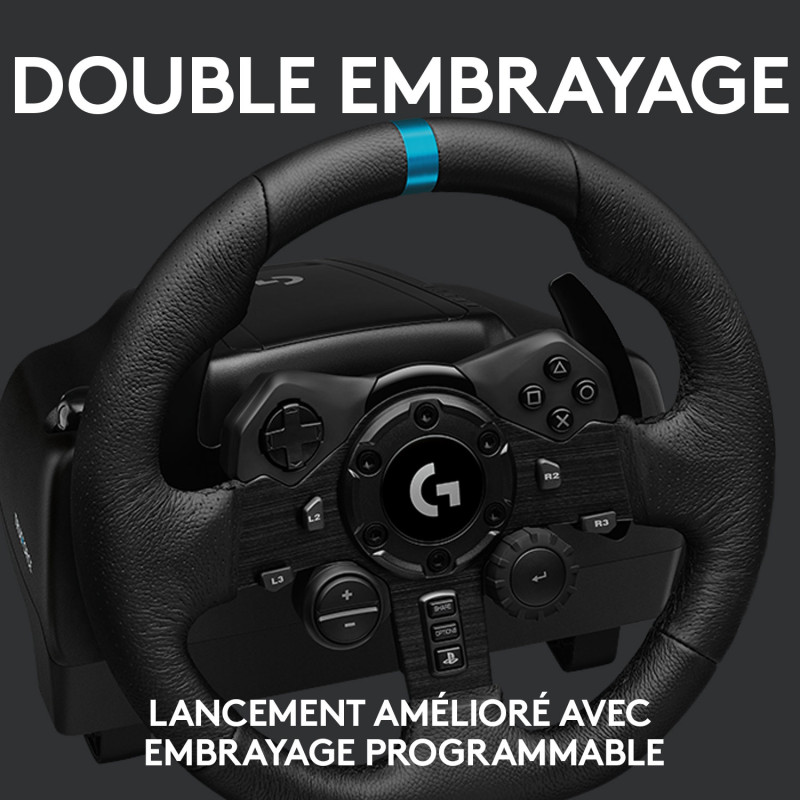 Volant de course avec pédales Logitech G G923 pour PC / PlayStation 4 et 5