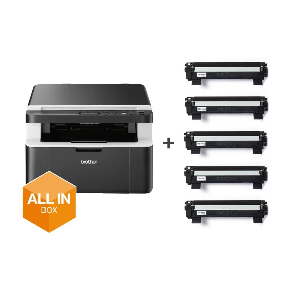 Pack All In Box imprimante multifonction 3-en-1 laser monochrome / WiFi + 5 x toners TN-1050