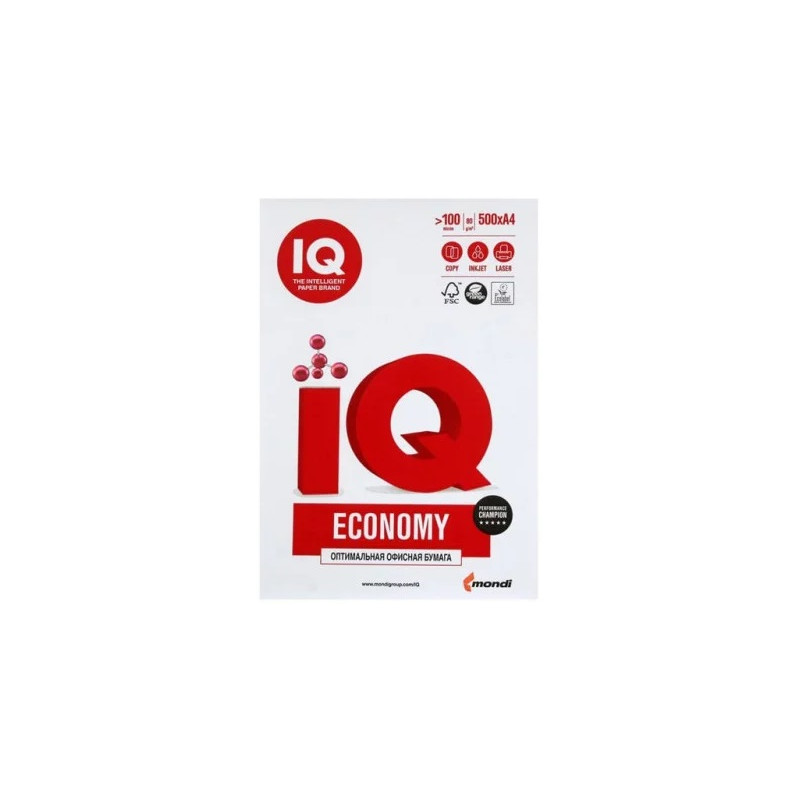 Rame papier Mondy IQ ECONOMY A4 80g/m² Extra Blanc
