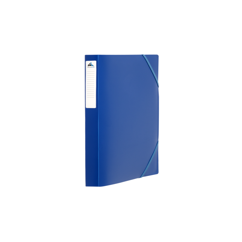 BOITE DE CLASSEMENT A 3 RABATS EN PP DOS 25MM ESSENTIAL / BLEU