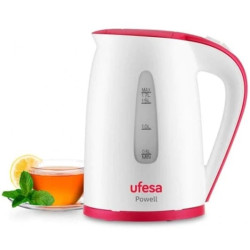 Bouilloire UFESA 2400W / 1.7L / Rouge & Blanc