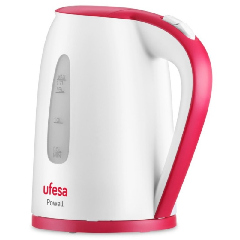 Bouilloire UFESA 2400W / 1.7L / Rouge & Blanc