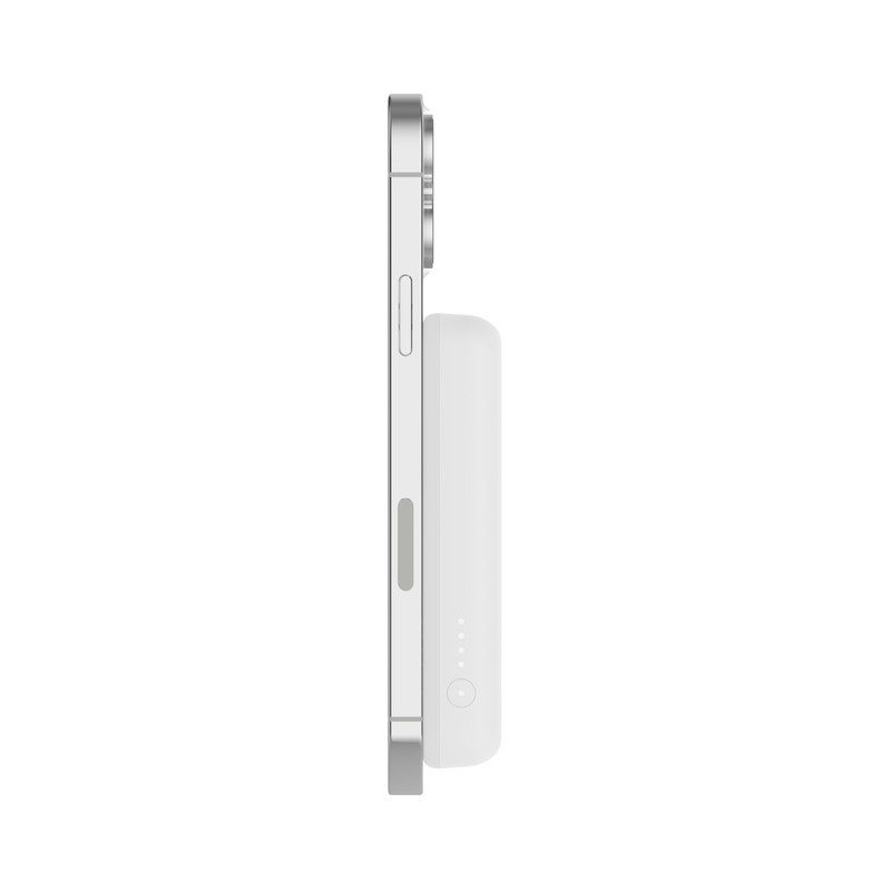 Power Bank magnétique sans fil / avec socle intégré / Blanc