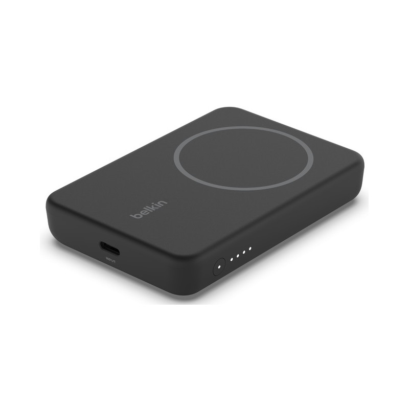 Power Bank magnétique sans fil / avec socle intégré / Noir