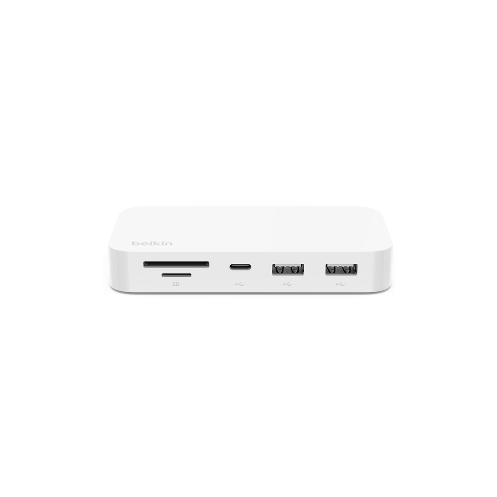 Hub USB-C multiport 6-en-1 avec support / Blanc