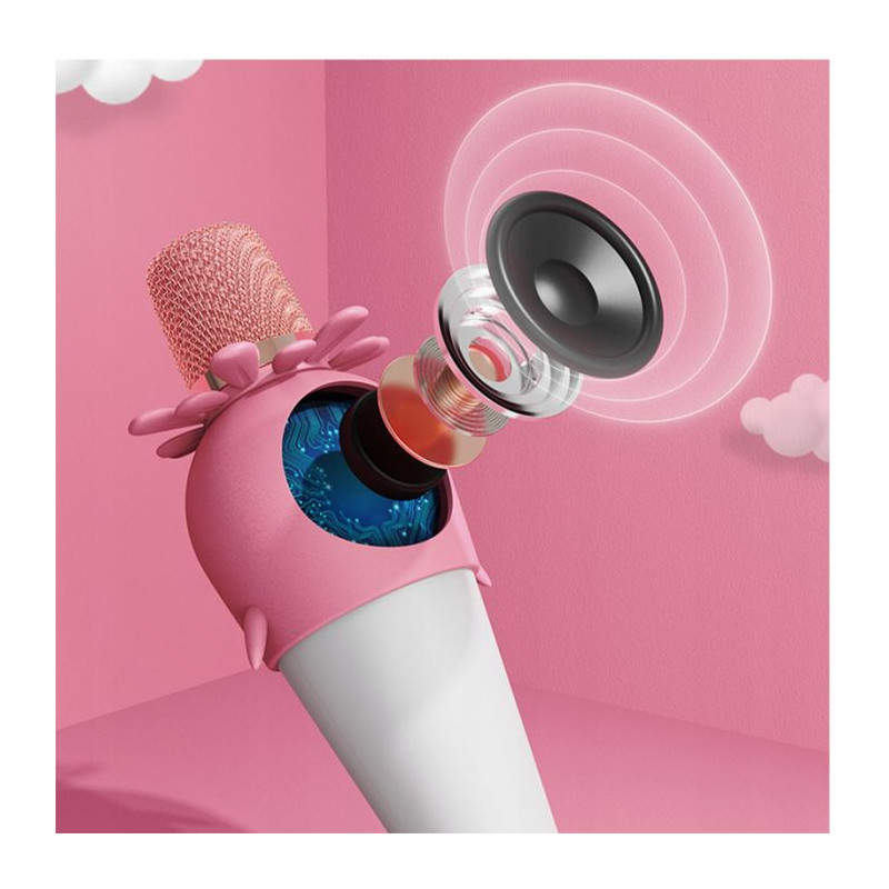 Prix Microphone Karaoké sans fil Bluetooth Forever Rose