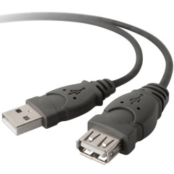 Rallonge USB Mâle/Femelle Belkin 4.8M / Noir