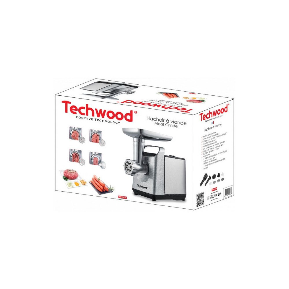 Hachoir à Viande Techwood THV-538 / 450 W / Inox
