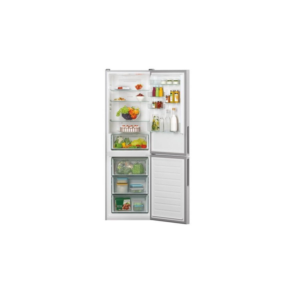 Réfrigérateur Candy No Frost Combiné 341 Litres / Silver