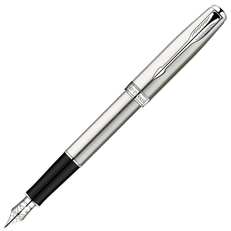 Stylo Parker Sonnet Acier Plume