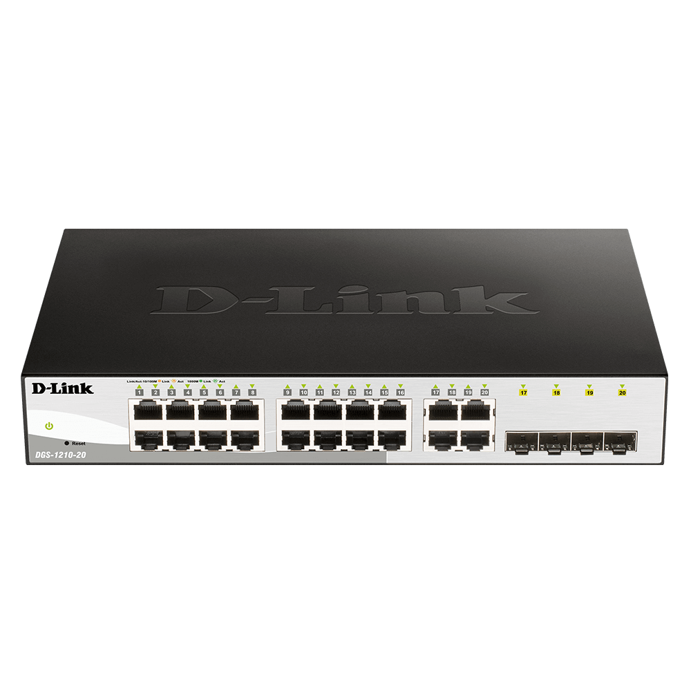 Switch Gigabit D-LINK Smart DGS-1210-20/E / 24 Ports