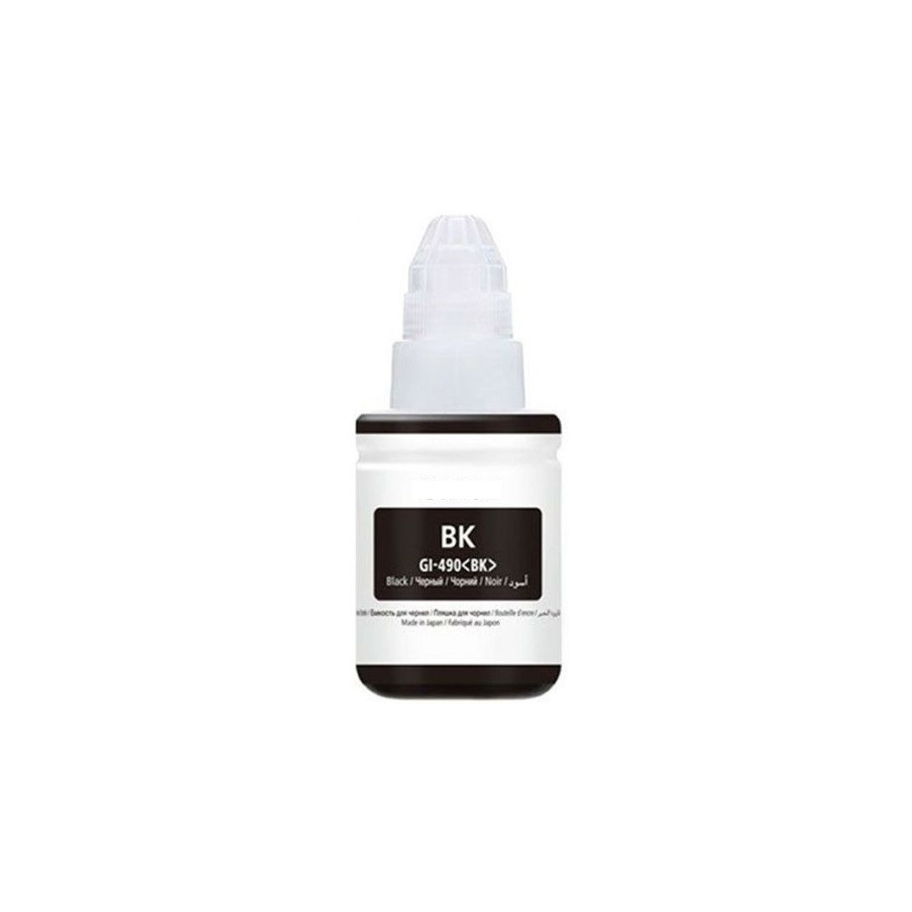 BOUTEILLE D'ENCRE ADAPTABLE CANON GI-490BK / 100ML / NOIR