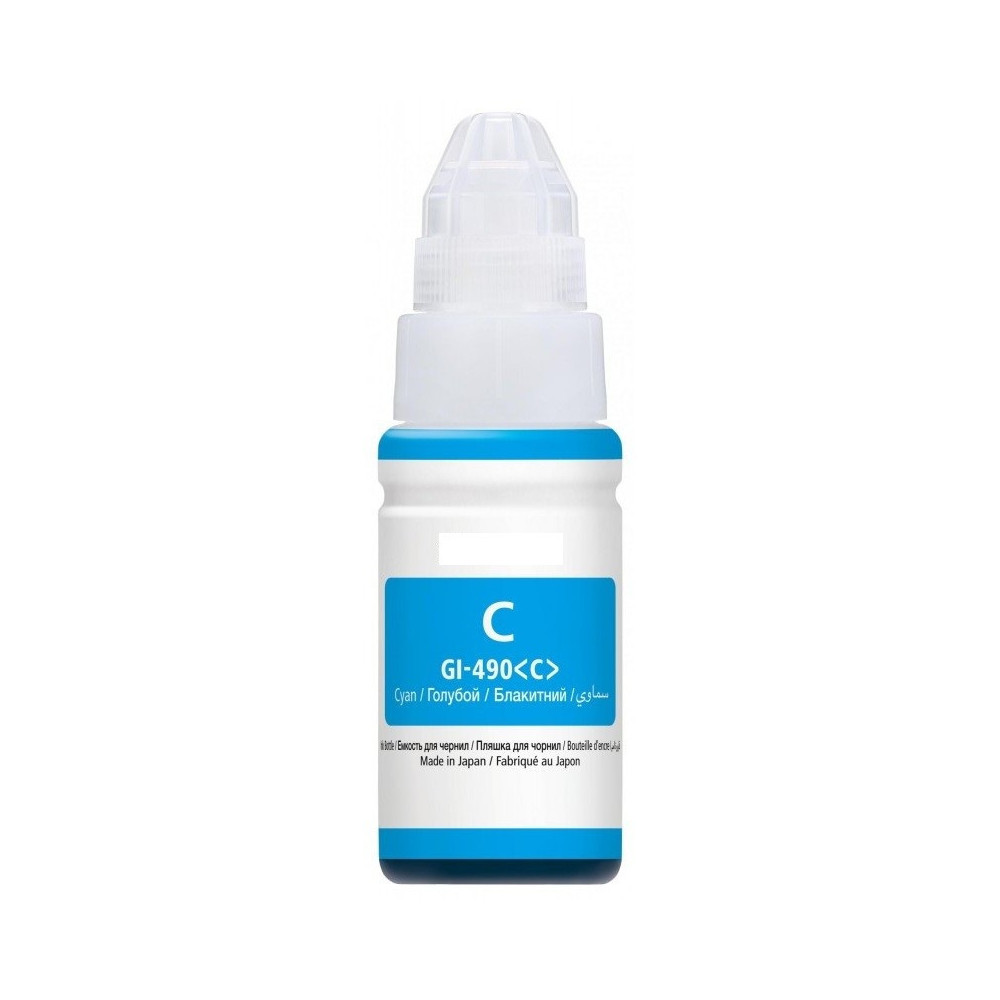 BOUTEILLE D'ENCRE ADAPTABLE CANON GI-490C / 100ML / CYAN